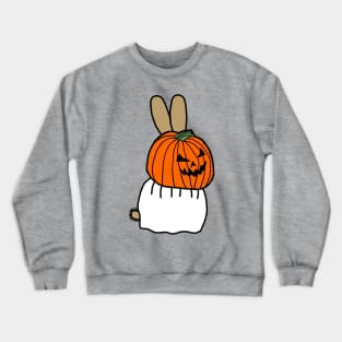 Cute Bunny Rabbit Wearing Halloween Horror Costume Crewneck Sweatshirt